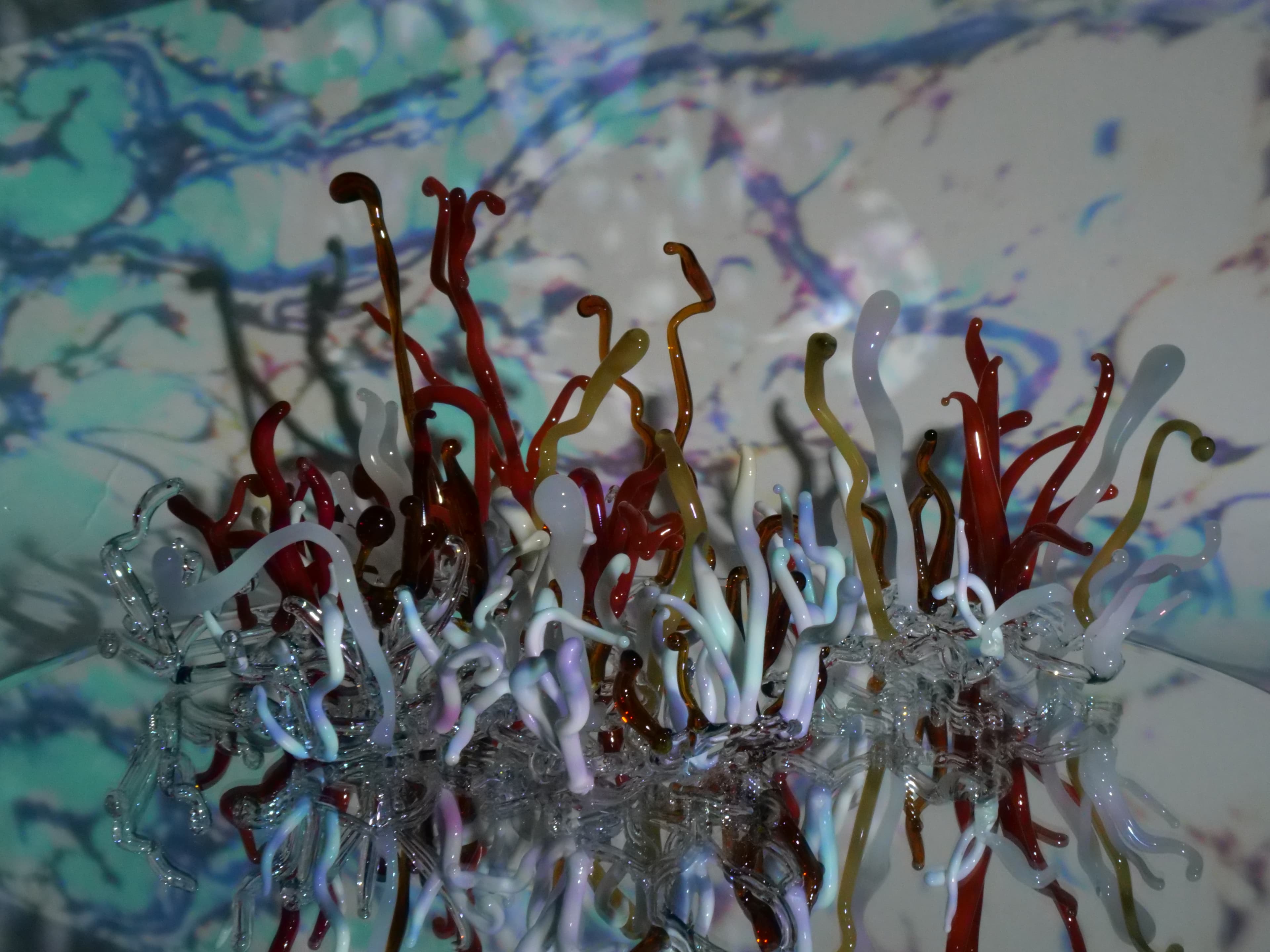 Ocean-inspired glass sculpture