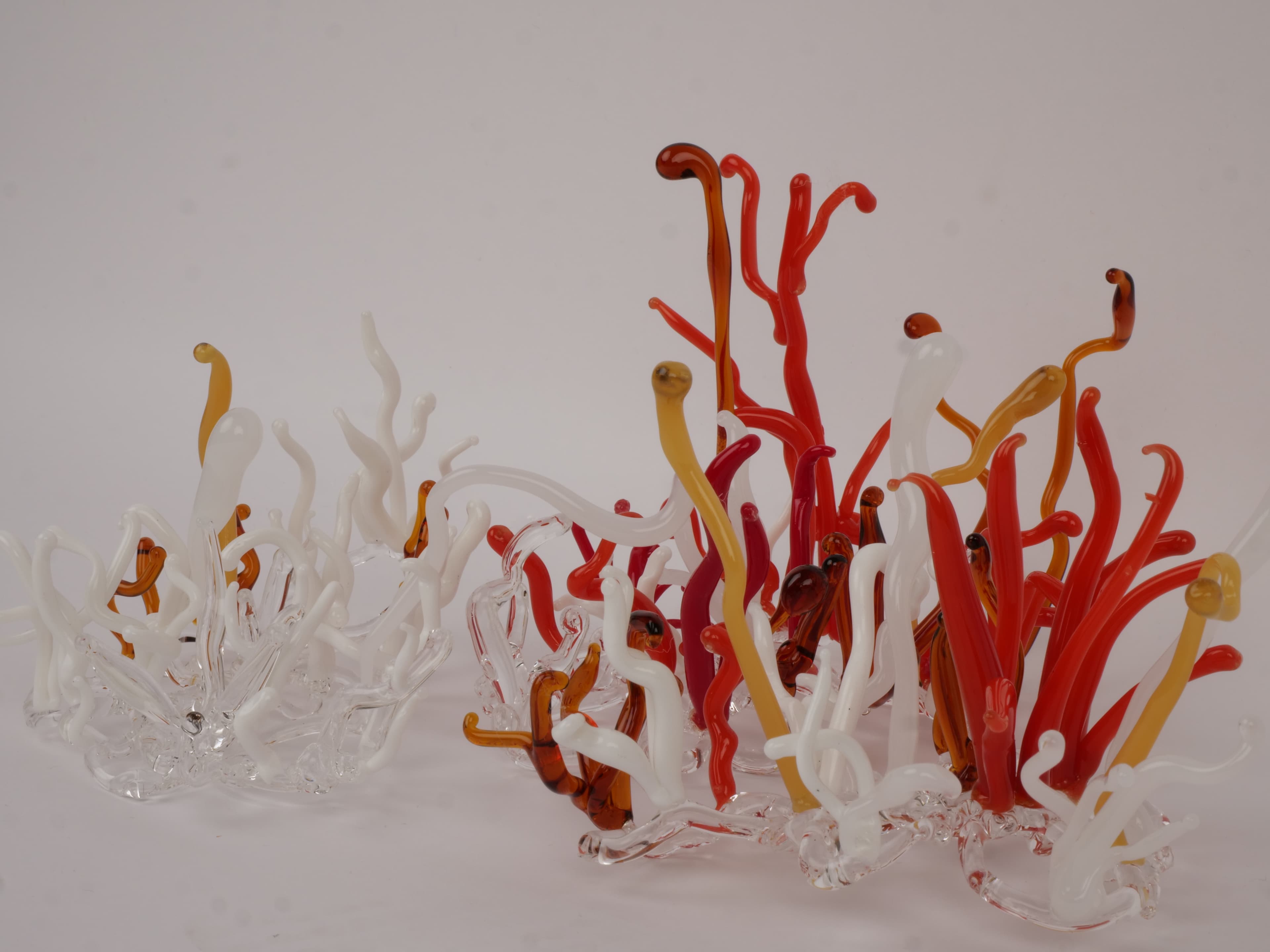 Glass coral sculpture